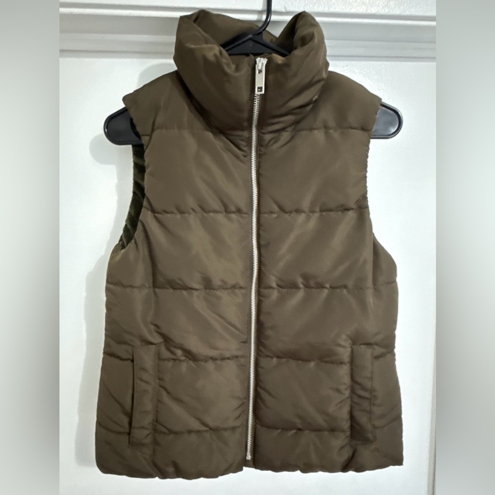 H&M Olive Puffer Vest